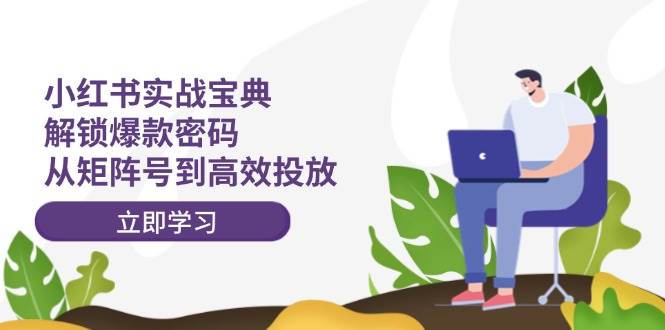小红书实战宝典：解锁爆款密码，从矩阵号到高效投放网创吧-网创项目资源站-副业项目-创业项目-搞钱项目八百网赚