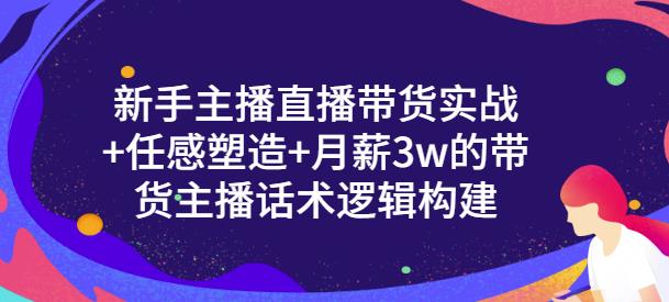 新手主播直播带货实战+信任感塑造+月薪3w的带货主播话术逻辑构建网创吧-网创项目资源站-副业项目-创业项目-搞钱项目八百网赚