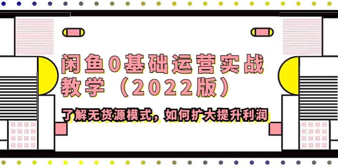闲鱼0基础运营实战教学（2022版）了解无货源模式，如何扩大提升利润网创吧-网创项目资源站-副业项目-创业项目-搞钱项目八百网赚