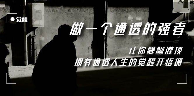 觉醒-做一个通透强者，让你醍醐灌顶，拥有通透人生，掌握强大的秘密网创吧-网创项目资源站-副业项目-创业项目-搞钱项目八百网赚