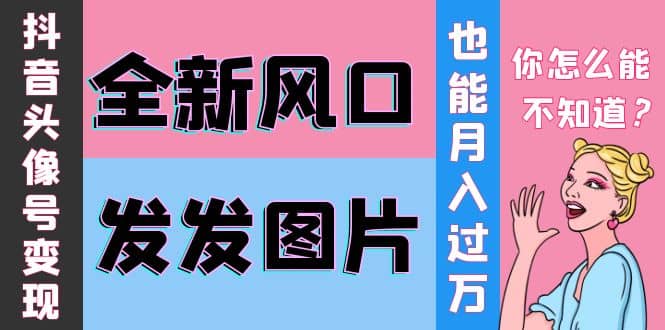 抖音头像号变现0基础教程网创吧-网创项目资源站-副业项目-创业项目-搞钱项目八百网赚