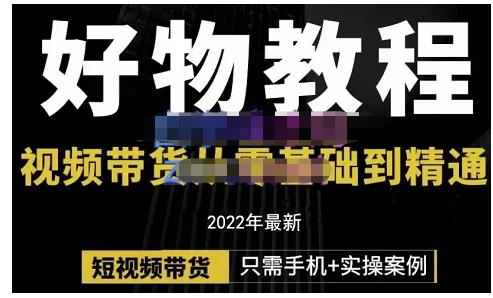 锅锅老师好物分享课程：短视频带货从零基础到精通，只需手机+实操网创吧-网创项目资源站-副业项目-创业项目-搞钱项目八百网赚
