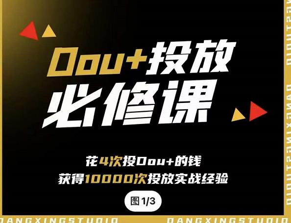 代同学DOU+投放训练营，用付费流量撬动大额自然流量，过得超额变现转化网创吧-网创项目资源站-副业项目-创业项目-搞钱项目八百网赚