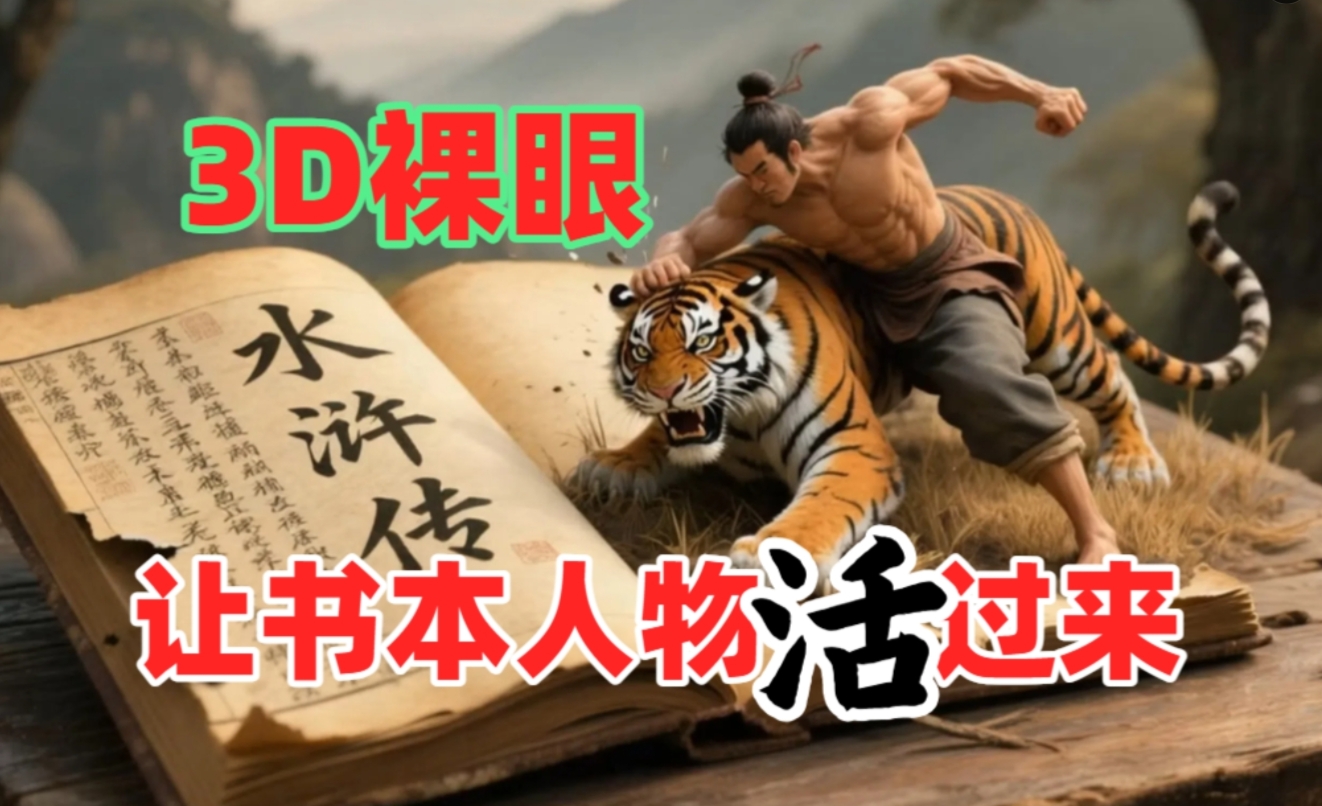 书本人物裸眼3D视频，一条视频收益过千，保姆级教程网创吧-网创项目资源站-副业项目-创业项目-搞钱项目八百网赚