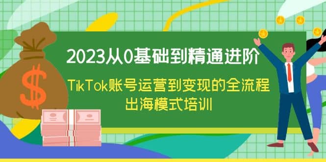 2023从0基础到精通进阶，TikTok账号运营到变现的全流程出海模式培训网创吧-网创项目资源站-副业项目-创业项目-搞钱项目八百网赚