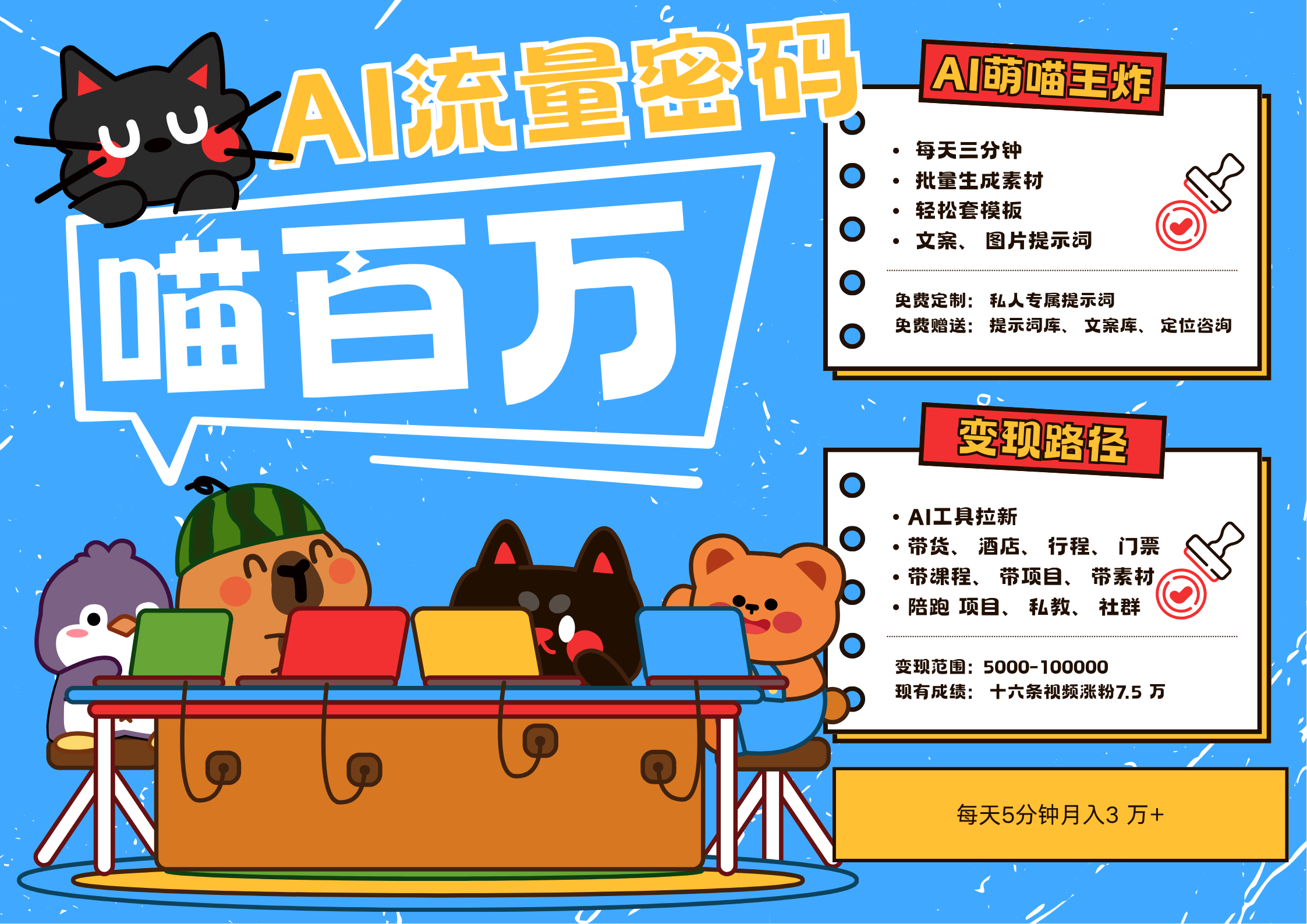 AI+宠物+旅行2025最火流量密码 轻松用AI宠物做文旅账号 可带货，带酒店，可以带行程，旅行社 小白三分钟学会 N种变现渠道 月入五位数  管道收益网创吧-网创项目资源站-副业项目-创业项目-搞钱项目八百网赚