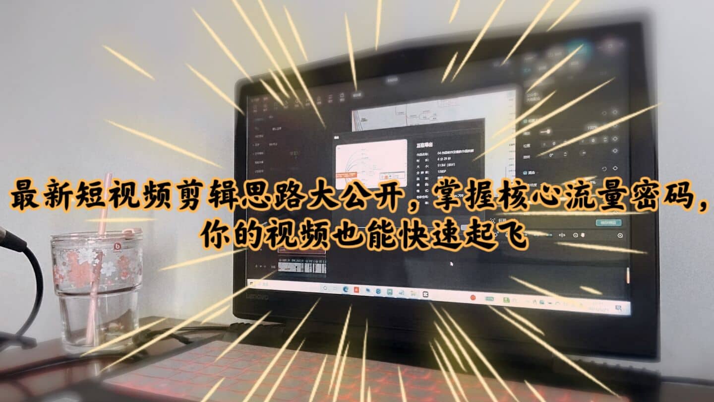 最新短视频剪辑思路大公开，掌握核心流量密码，你的视频也能快速起飞网创吧-网创项目资源站-副业项目-创业项目-搞钱项目八百网赚