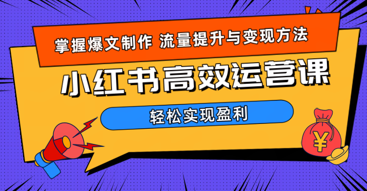 价值980小红书运营操作指南网创吧-网创项目资源站-副业项目-创业项目-搞钱项目八百网赚