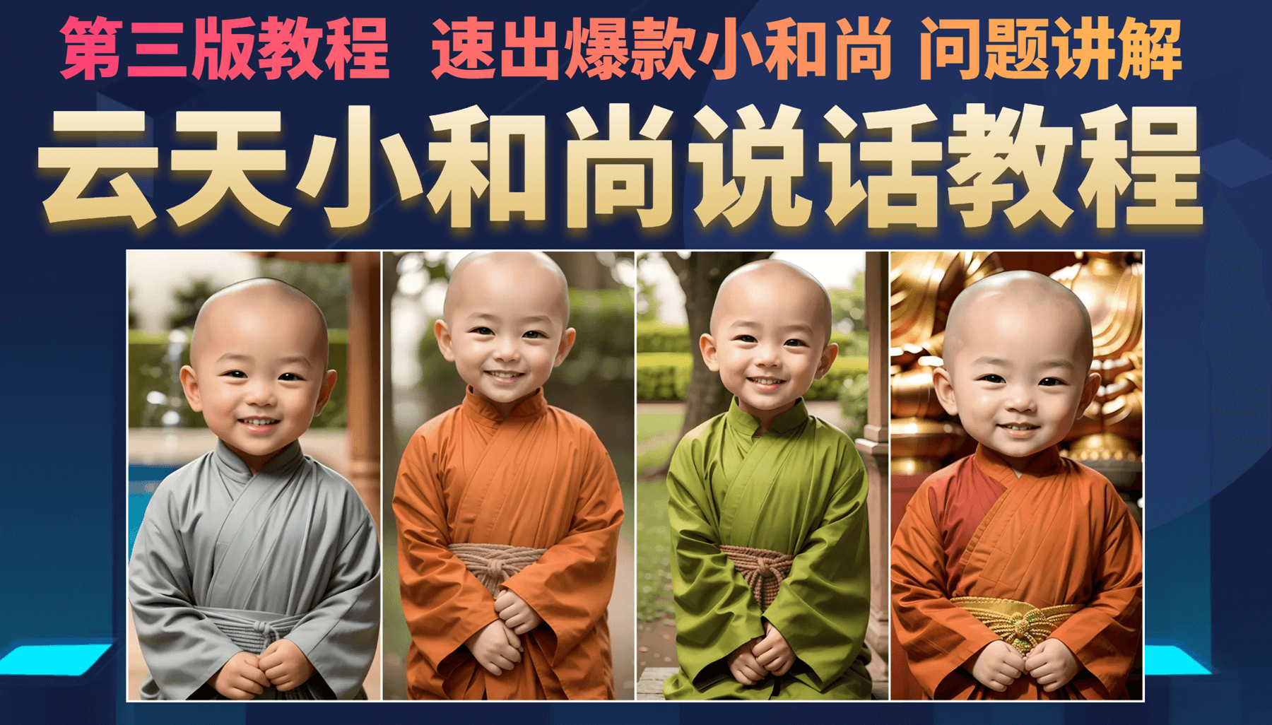 云天小和尚会说话，7天万粉（第3版教程）网创吧-网创项目资源站-副业项目-创业项目-搞钱项目八百网赚