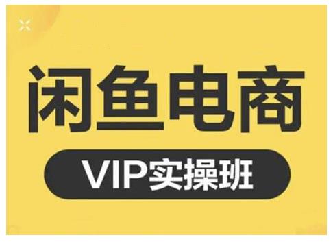 闲鱼电商零基础入门到进阶VIP实战课程，帮助你掌握闲鱼电商所需的各项技能网创吧-网创项目资源站-副业项目-创业项目-搞钱项目八百网赚