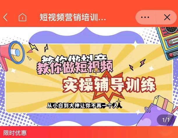 蕊总很忙·短视频营销培训实操课教你快速入门，教你做抖音短视频网创吧-网创项目资源站-副业项目-创业项目-搞钱项目八百网赚