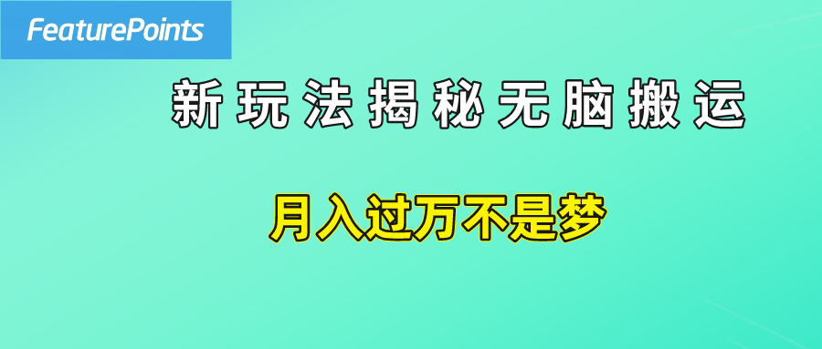 简单操作，每天50美元收入，搬运就是赚钱的秘诀！网创吧-网创项目资源站-副业项目-创业项目-搞钱项目八百网赚