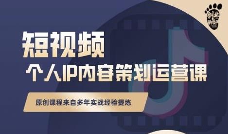 抖音短视频个人ip内容策划实操课，真正做到普通人也能实行落地网创吧-网创项目资源站-副业项目-创业项目-搞钱项目八百网赚