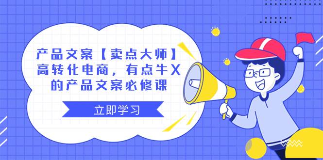 产品文案【卖点大师】高转化电商，有点牛X的 产品文案必修课网创吧-网创项目资源站-副业项目-创业项目-搞钱项目八百网赚