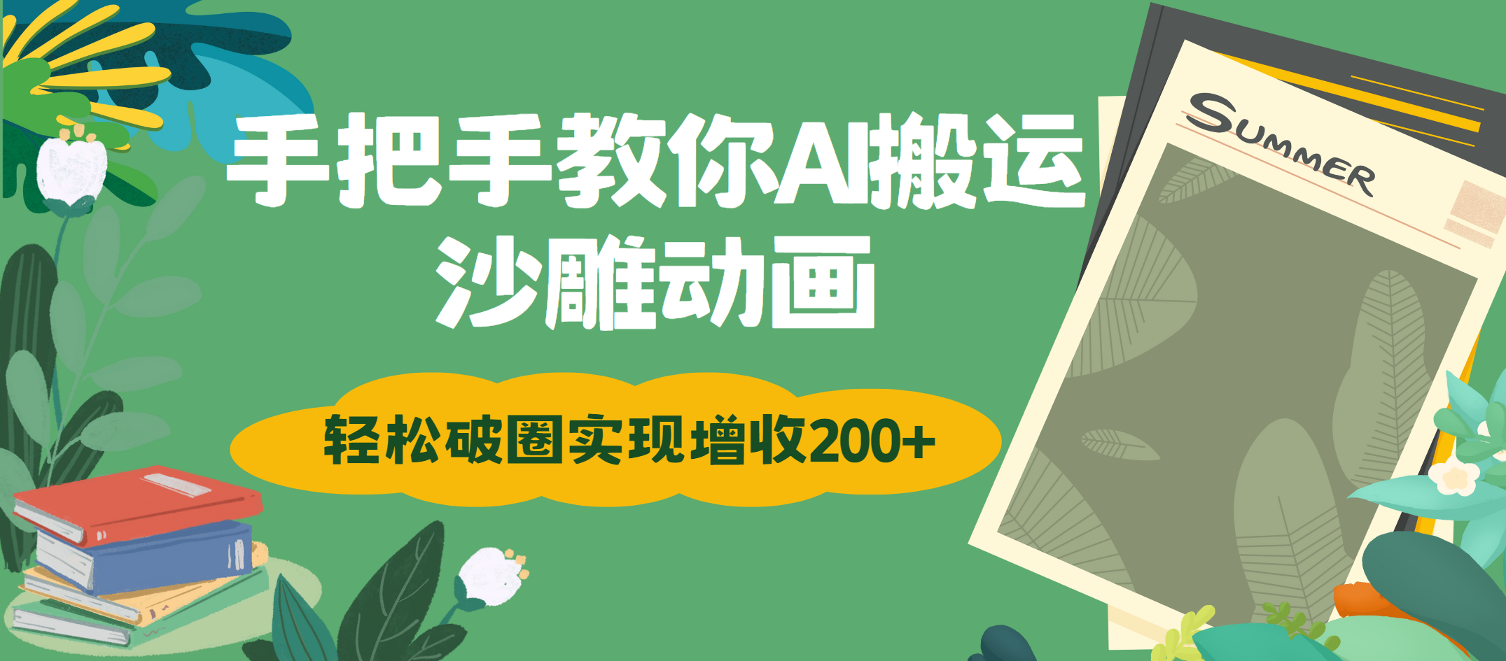 手把手教你用AI搬运沙雕动画轻松破圈实现增收200+网创吧-网创项目资源站-副业项目-创业项目-搞钱项目八百网赚
