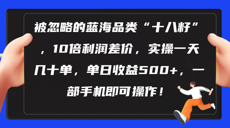 被忽略的蓝海品类“十八籽”，10倍利润差价，实操一天几十单 单日收益500+网创吧-网创项目资源站-副业项目-创业项目-搞钱项目八百网赚