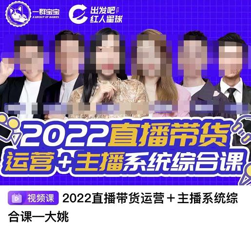 直播带货运营+主播系统综合课，讲透2022年如何做直播带货网创吧-网创项目资源站-副业项目-创业项目-搞钱项目八百网赚