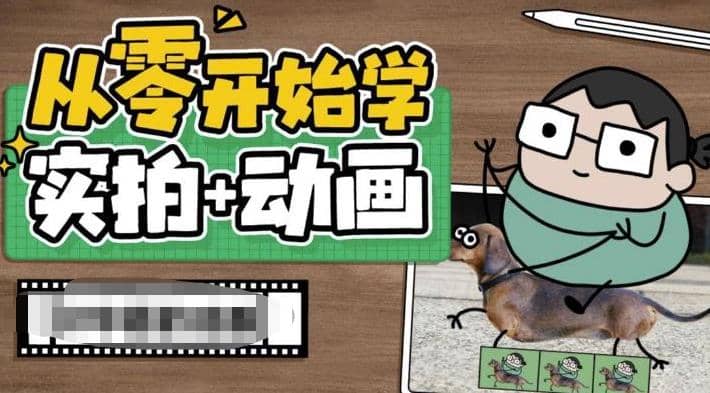 从零开始学实拍加动画，实拍加动画创意教程（49节视频课）网创吧-网创项目资源站-副业项目-创业项目-搞钱项目八百网赚