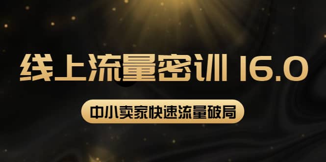 2022秋秋线上流量密训16.0：包含 暴力引流10W+中小卖家流量破局技巧 等等！网创吧-网创项目资源站-副业项目-创业项目-搞钱项目八百网赚