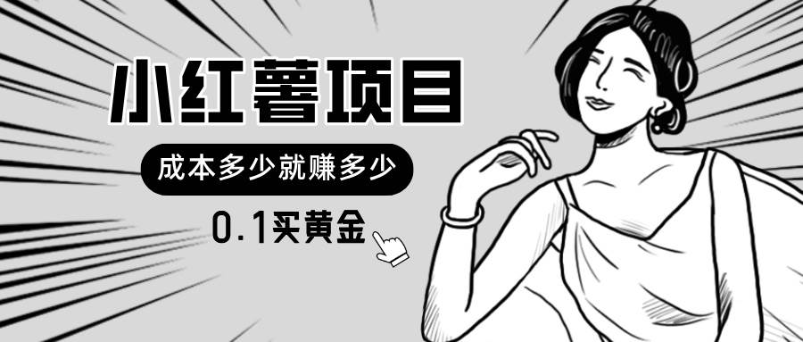 小红薯暴力项目，0.1买黄金。操作简单，日入无上限，可无限扩大。网创吧-网创项目资源站-副业项目-创业项目-搞钱项目八百网赚
