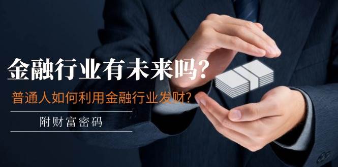某付费文章：金融行业有未来吗？普通人如何利用金融行业发财?(附财富密码)网创吧-网创项目资源站-副业项目-创业项目-搞钱项目八百网赚