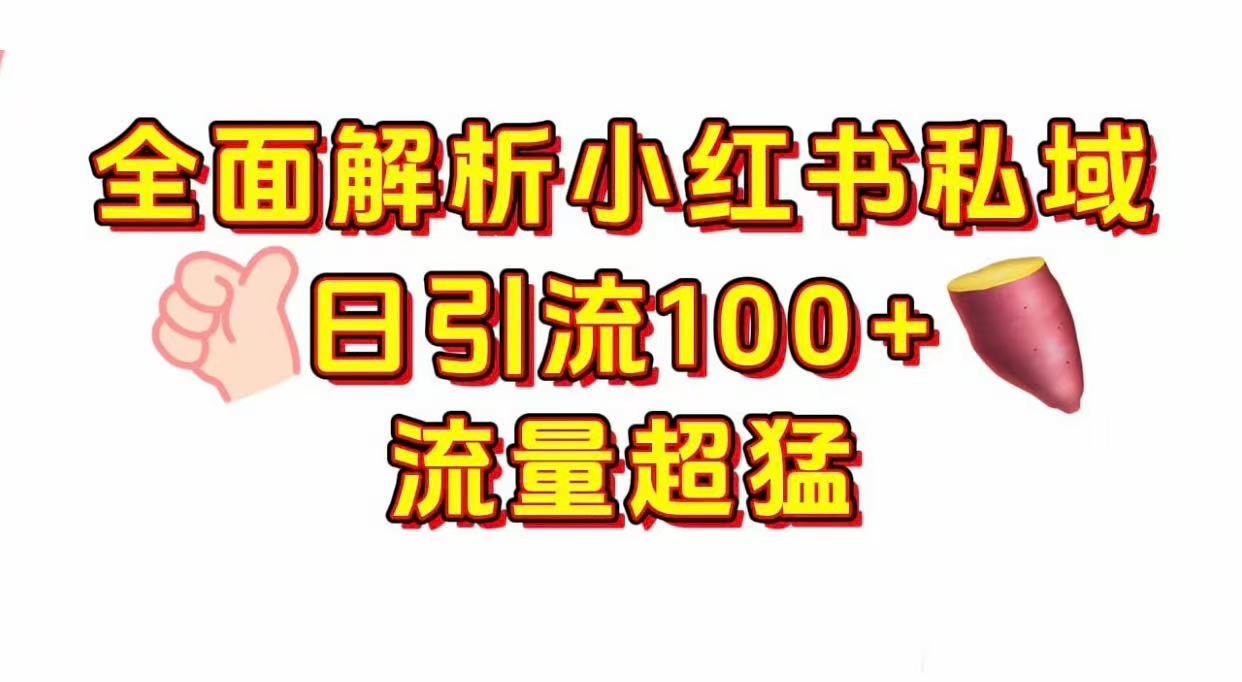 小红书私域引流 每天加100+网创吧-网创项目资源站-副业项目-创业项目-搞钱项目八百网赚